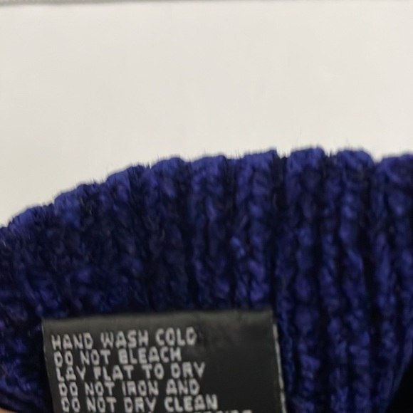 Retro Nina Charles Kasper Chenille Color Block Cozy Turtleneck Sweater - Picture 7 of 8